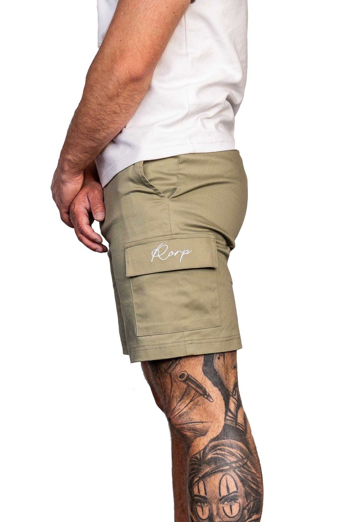 Essential stone cargo shorts