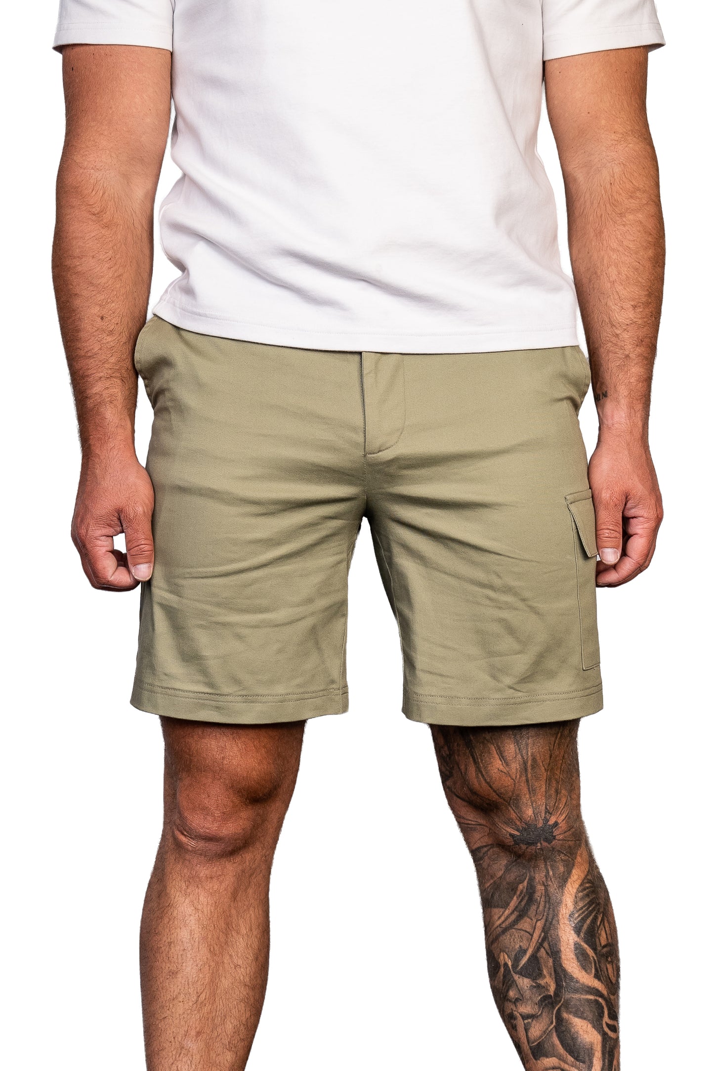Essential stone cargo shorts