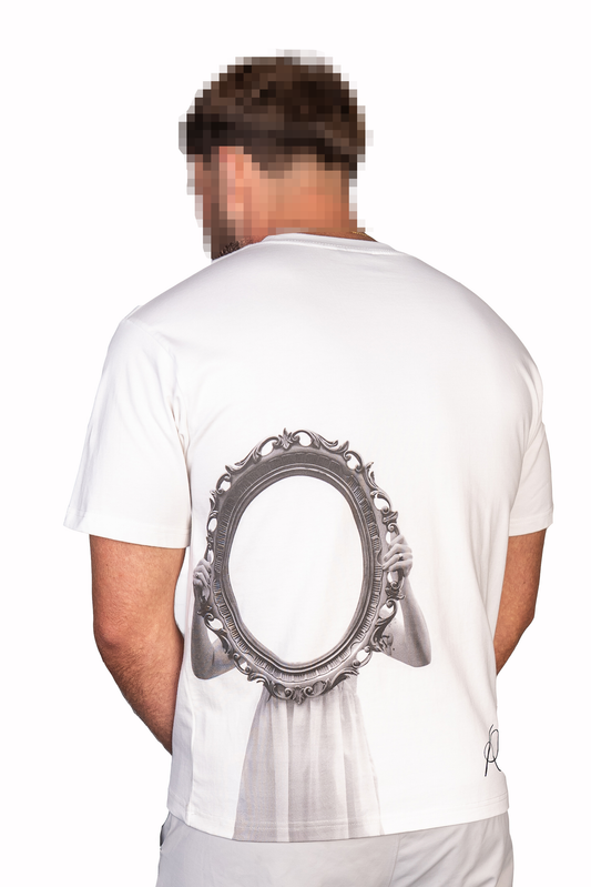 Frame of mind white tee