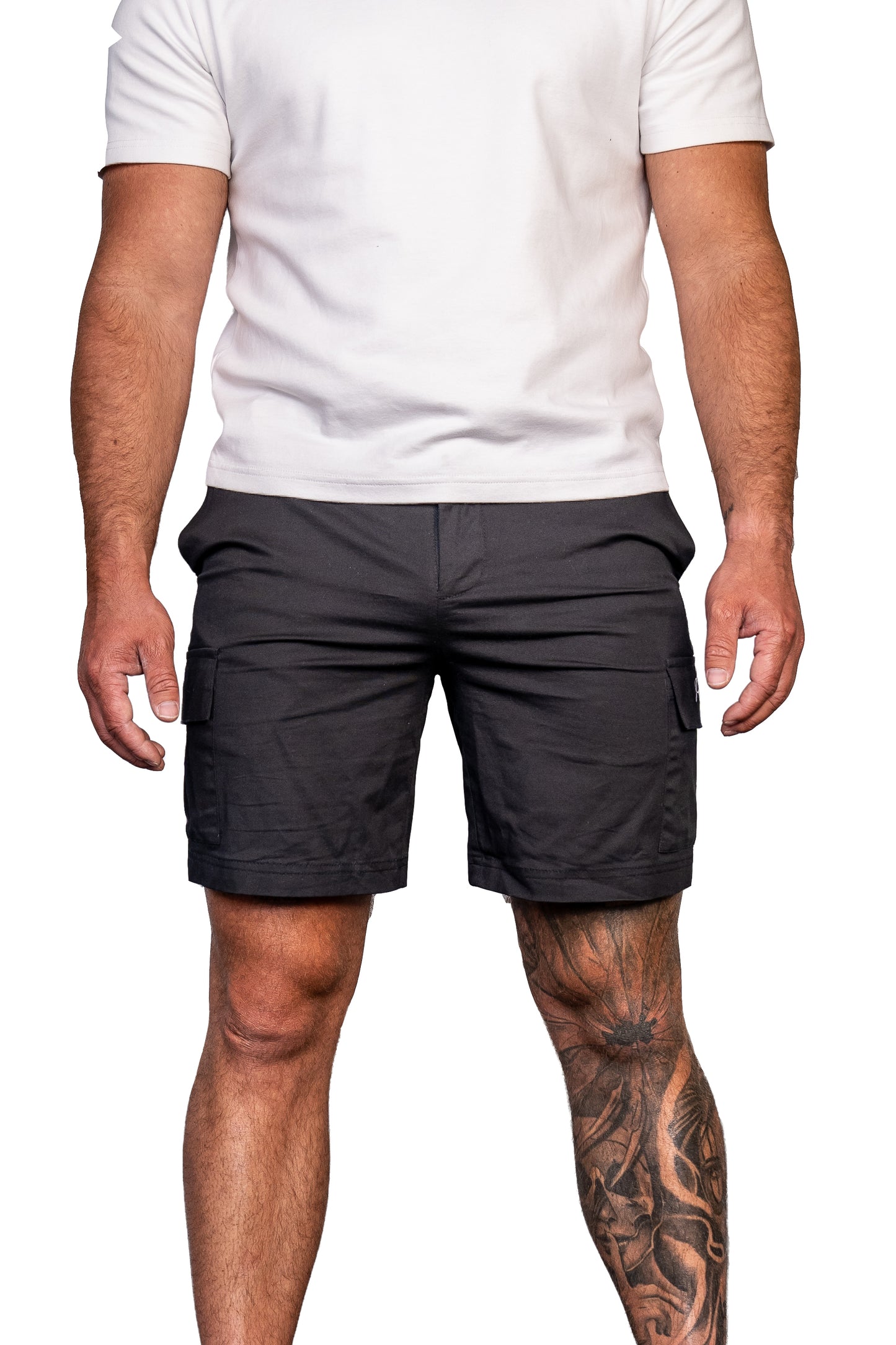 Essential black cargo shorts