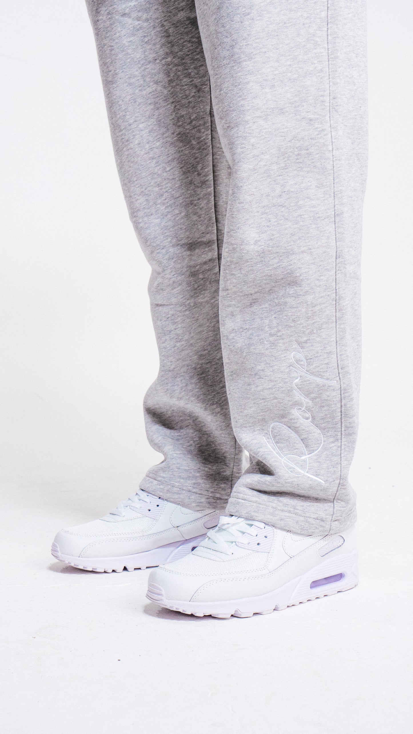 Grey straight leg bottoms