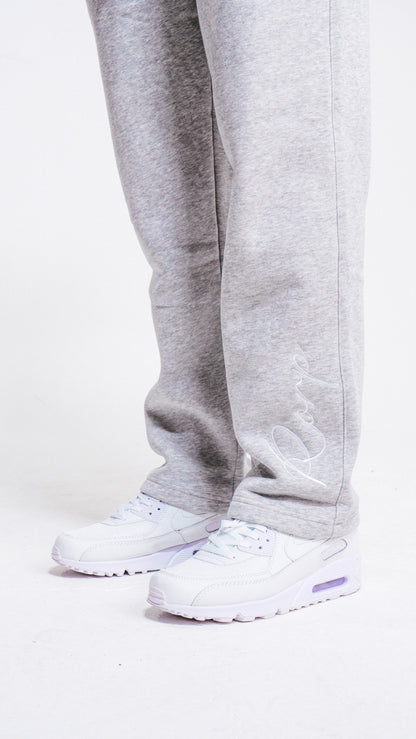 Grey straight leg bottoms